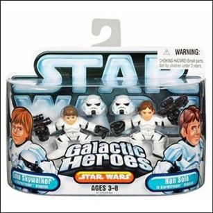 Star Wars: Galactic Heroes figure 32 Luke Skywalker and Han Solo (Stormtrooper)