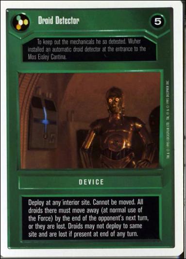 Star Wars: Premiere Unlimited (Base Set) card 40 Droid Detector