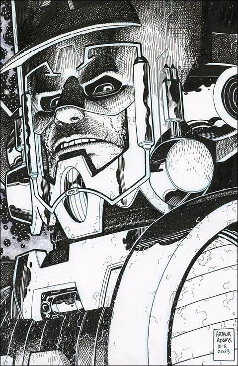 Marvel Super Heroes Secret Wars issue 1-K Arthur Adams B&W Virgin Facsimile Edition (2024)