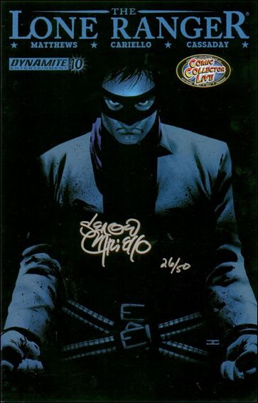 Lone Ranger (2006) issue 10-G CCL Black & Blue Cover (Signed by Cariello) 1/50