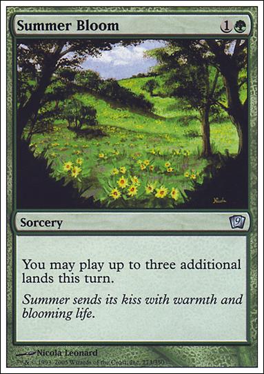 Magic the Gathering: 9th Edition (Base Set) card 273 Summer Bloom