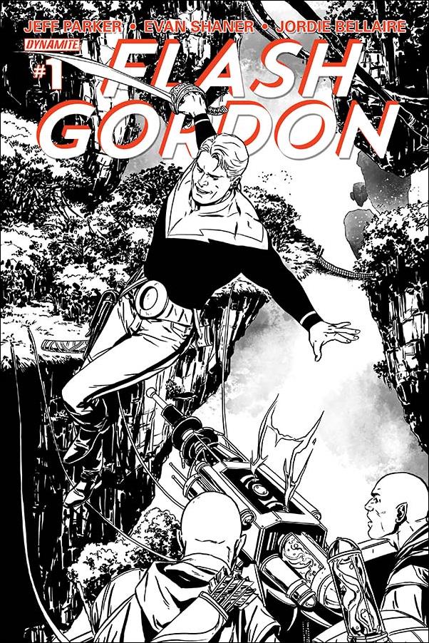 Flash Gordon (2014) issue 1-L Marc Laming High End Ultra Limited B&W Cover 1/25