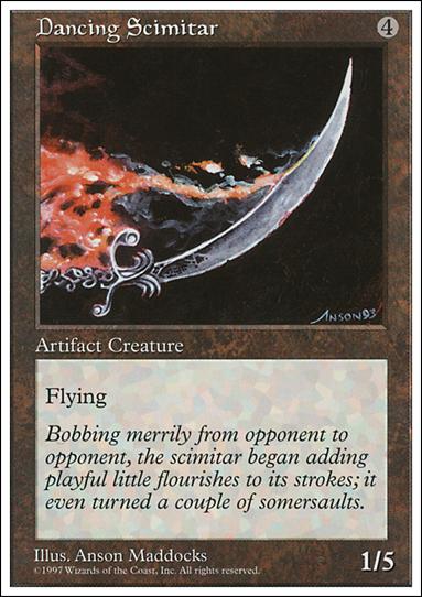 Magic the Gathering: 5th Edition (Base Set) card 362 Dancing Scimitar