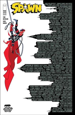 Spawn issue 312-E Todd McFarlane Local Comics Shop Day Cover