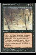 Magic the Gathering: 4th Edition (Base Set) card 119 Ashes to Ashes