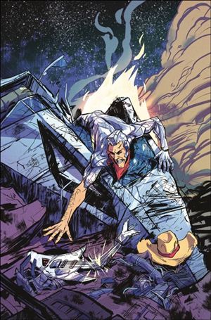 Silverhawks (2025) issue 2.00-S David Cousens Battle Damage Virgin 1:20 Cover