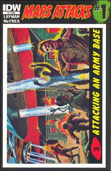 Mars Attacks (2012) issue 1-C Card #3 (Attacking an Army Base)