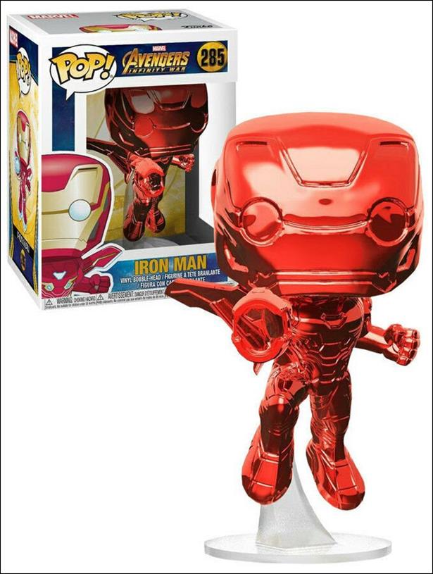 POP! Marvel figure 285-C Iron Man (Chrome Red)