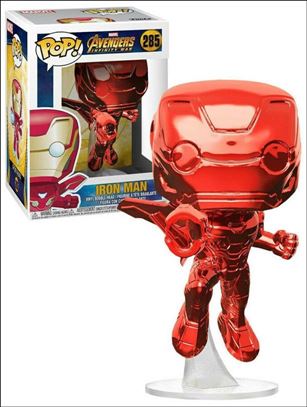 POP! Marvel figure 285-C Iron Man (Chrome Red)
