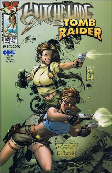 Witchblade/Tomb Raider issue 1/2-G Graham Cracker Comics (Signed by Keu Cha) 1/115