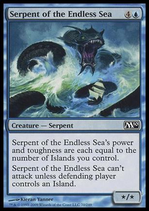 Magic the Gathering: 2010 Core Set (Base Set) card 70 Serpent of the Endless Sea