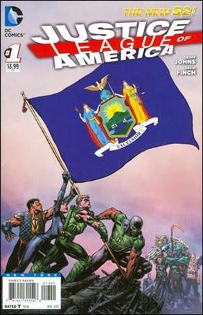 Justice League of America (2013)  issue 1-NG New York State Flag Cover