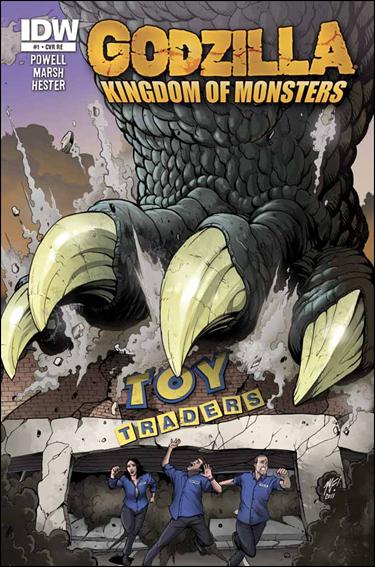 Godzilla: Kingdom of Monsters issue 1-OQ Toy Traders Cover 1/500
