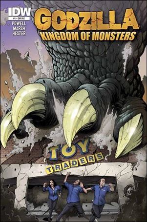 Godzilla: Kingdom of Monsters issue 1-OQ Toy Traders Cover 1/500