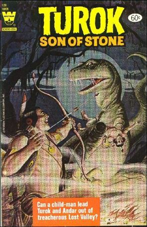 Turok, Son of Stone (1956) issue 129 Yellow Whitman Logo