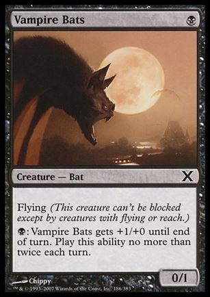 Magic the Gathering: 10th Edition (Base Set) card 186 Vampire Bats