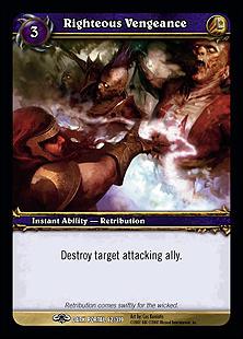 World of Warcraft: Through the Dark Portal (Base Set) card 62 Righteous Vengeance