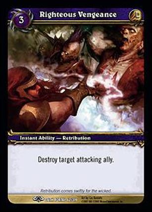 World of Warcraft: Through the Dark Portal (Base Set) card 62 Righteous Vengeance