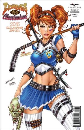 Zombies vs Cheerleaders: Halloween Special issue 2015-C Jamie Tyndall Cover