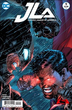Justice League of America (2015) issue 9-B Jim Lee Batman vs Superman Cover