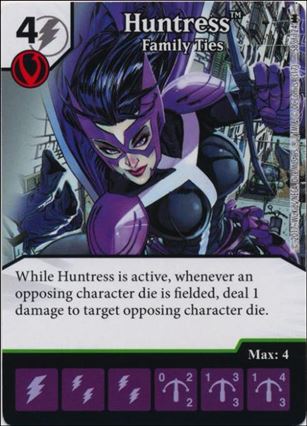 DC Comics Dice Masters Batman card 58 Huntress: Family Ties