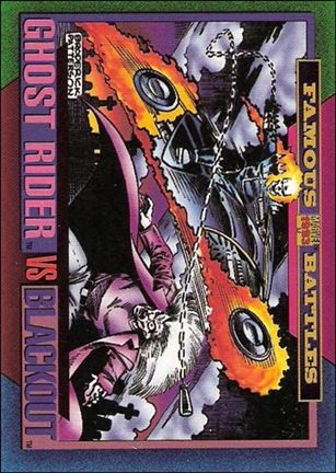 Marvel Universe: Series 4 (Base Set) card 159 Ghost Rider vs Blackout