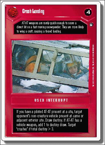 Star Wars: Hoth Revised (Base Set) card 45 Crash Landing