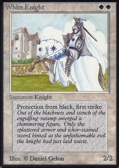 Magic the Gathering: Limited Edition Alpha (Base Set) card 43 White Knight