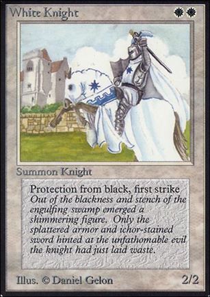 Magic the Gathering: Limited Edition Alpha (Base Set) card 43 White Knight