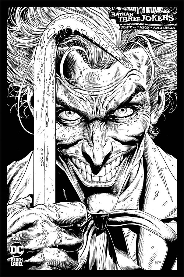 Batman: Three Jokers issue 1-G Jason Fabok 1:100 Black & White Cover