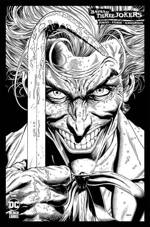 Batman: Three Jokers issue 1-G Jason Fabok 1:100 Black & White Cover