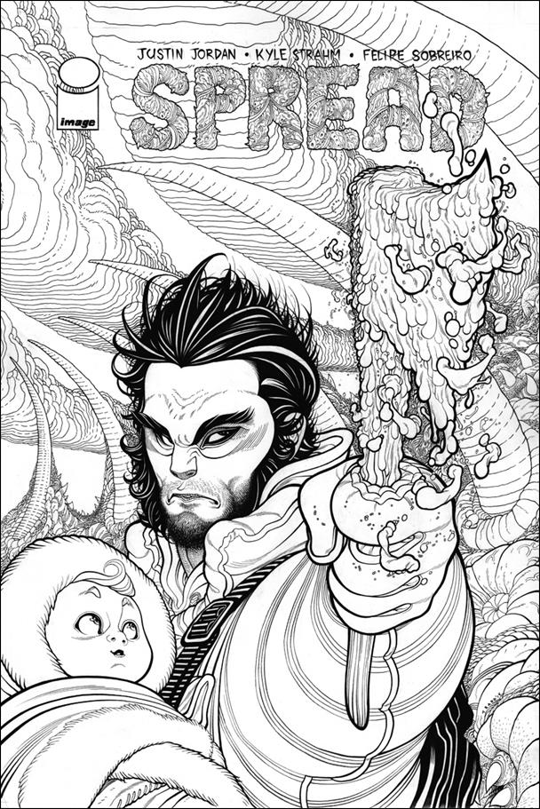 Spread issue 1-G Tradd Moore NYCC Black & White Cover