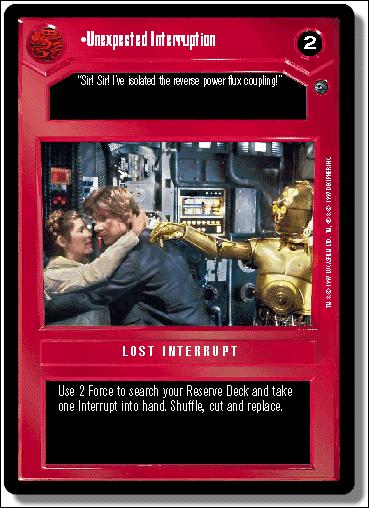 Star Wars: Dagobah Limited (Base Set) card 53 Unexpected Interruption