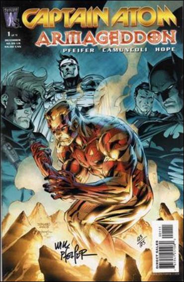 Captain Atom: Armageddon issue 1-D DF Jim Lee Cover (Signed by Will Pfeifer) 1/25