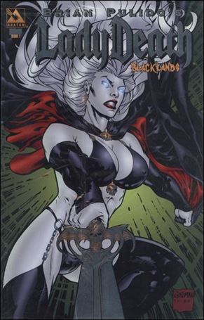 Brian Pulido's Lady Death: Blacklands issue 1-N Platinum Foil Cover Polybagged with COA 1/725