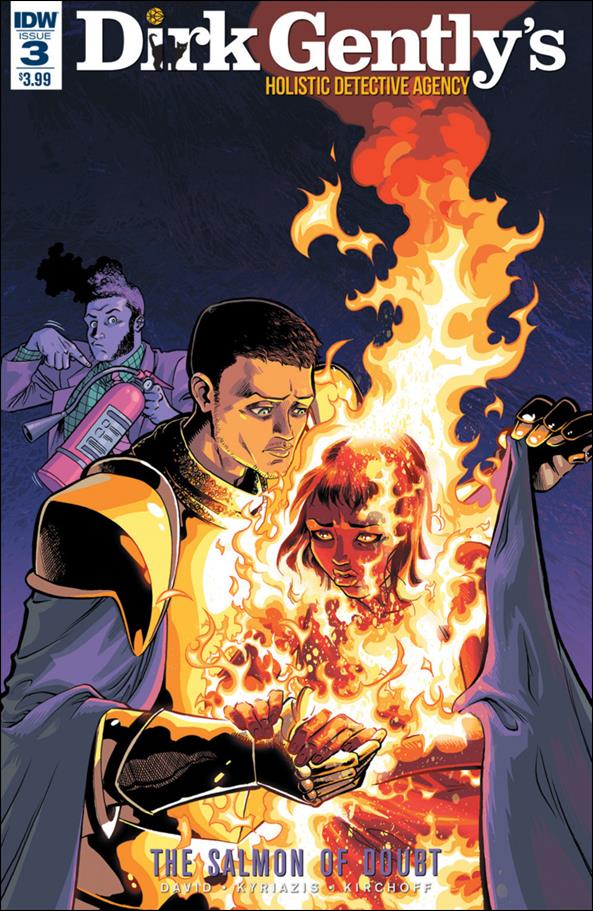 Dirk Gently's Holistic Detective Agency: The Salmon of Doubt issue 3 Ilias Kyriazis Cover