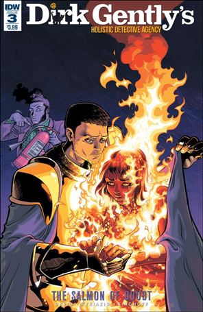 Dirk Gently's Holistic Detective Agency: The Salmon of Doubt issue 3 Ilias Kyriazis Cover