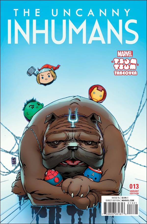 Uncanny Inhumans issue 13-B Giuseppe Camuncoli Tsum Tsum Cover