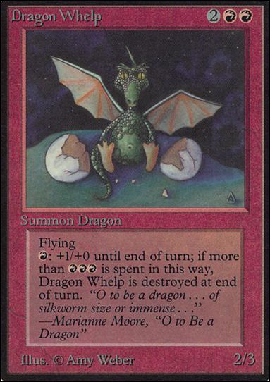 Magic the Gathering: Limited Edition Alpha (Base Set) card 141 Dragon Whelp