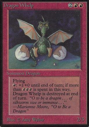 Magic the Gathering: Limited Edition Alpha (Base Set) card 141 Dragon Whelp