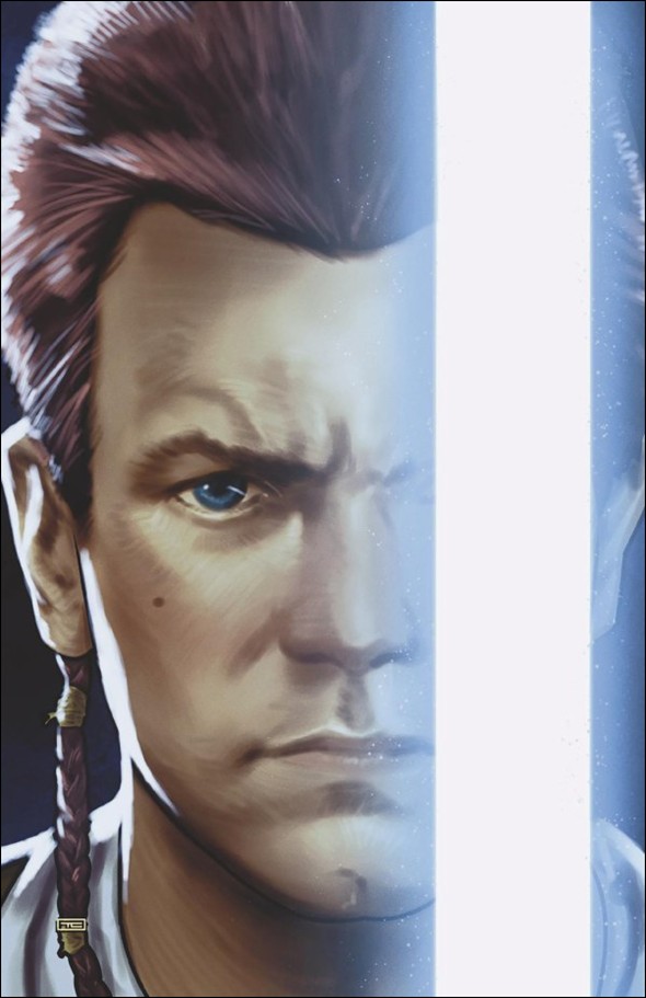 Star Wars: Jedi Knights issue 4-G Taurin Clarke Virgin 1:100 Lightsaber Cover
