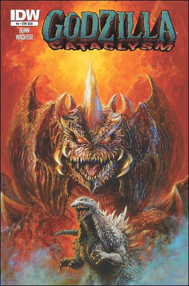 Godzilla: Cataclysm issue 5-B Bob Eggleton Subscription Cover