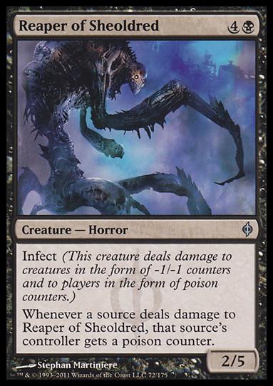 Magic the Gathering: New Phyrexia card 72 Reaper of Sheoldred