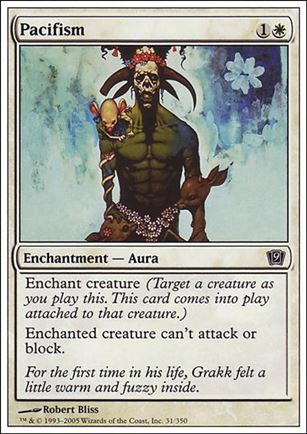 Magic the Gathering: 9th Edition (Base Set) card 31 Pacifism