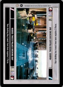 Star Wars: Coruscant Limited (Base Set) card 74 Naboo: Theed Palace Docking Bay