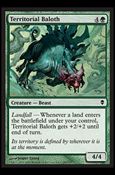 Magic The Gathering: Zendikar (Base Set) card 188 Territorial Baloth