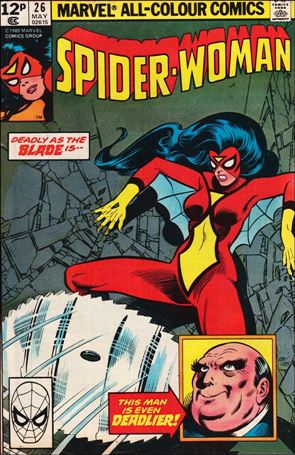 Spider-Woman (1978) issue 26-B UK Price Cover