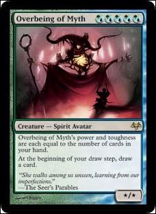 Magic the Gathering: Eventide (Base Set) card 157 Overbeing of Myth