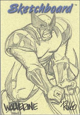 Marvel Creators Collection '98 (Sketchboard Subset) card 2-B Wolverine (Yellow)