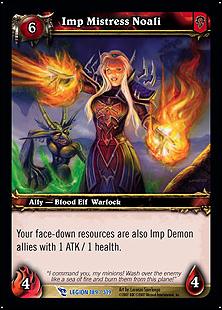 World of Warcraft: March of the Legion (Base Set) card 189 Imp Mistress Noali